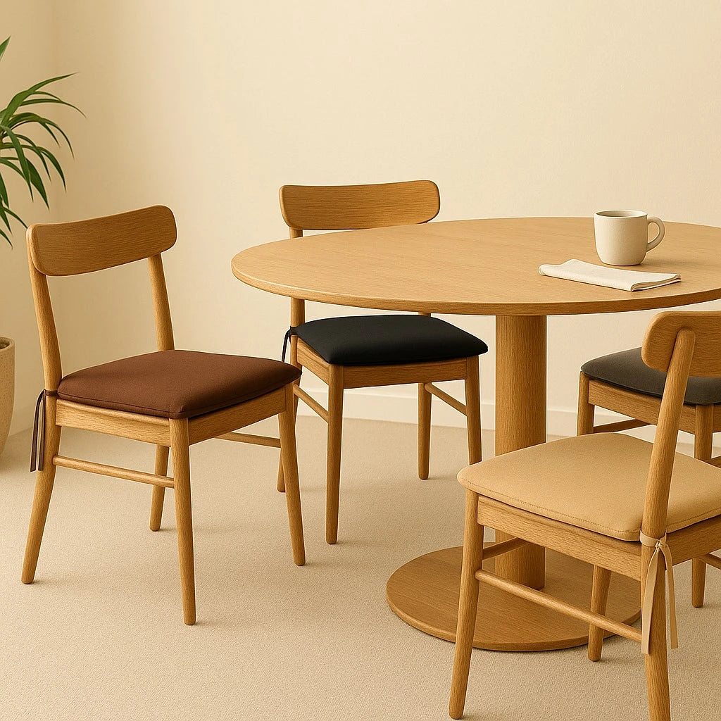 Soft Square Chair Cushion 40x40 cm Soft Fabric Padded Seat Cushion for Dining Kitchen and Home Chairs - Image 2