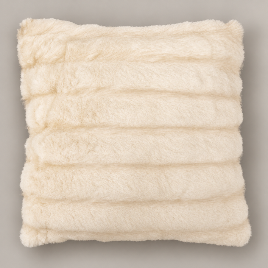 Faux Fur Decorative Cushion with Zipper