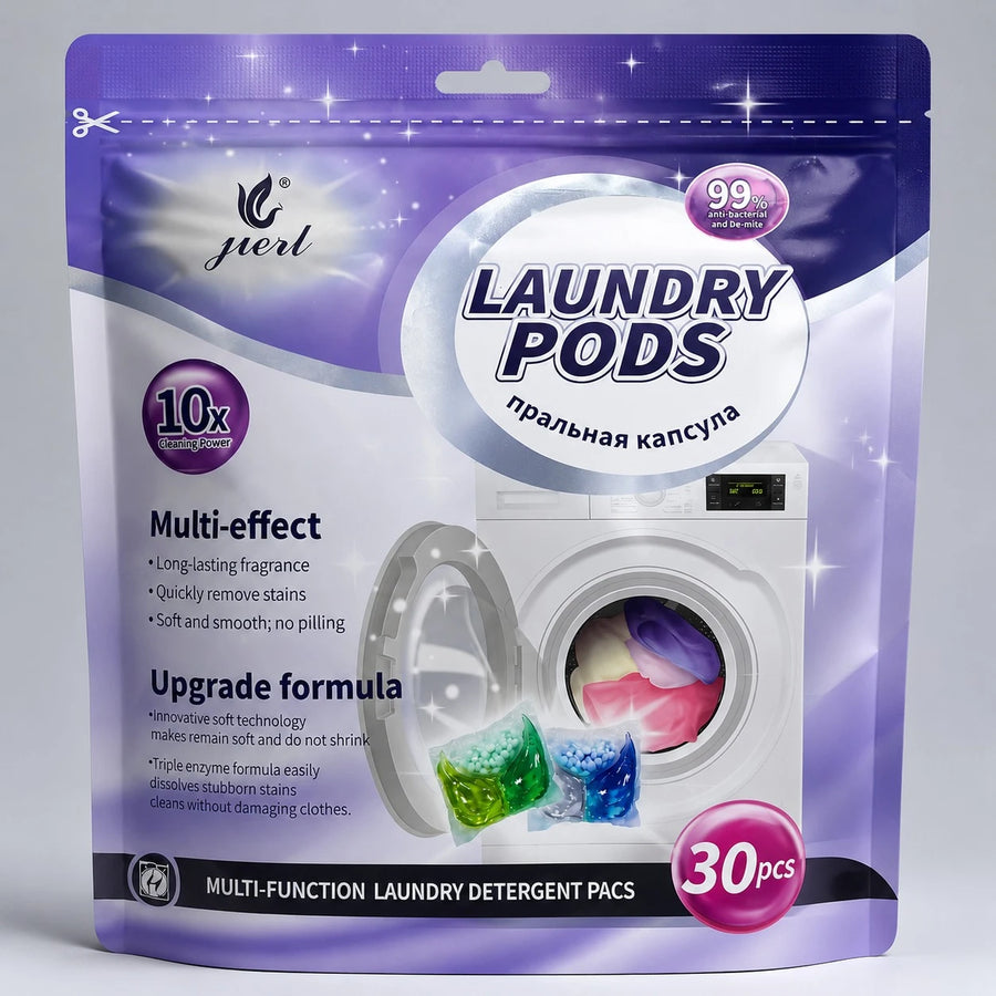 Laundry Pods Multi Function Laundry Detergent Capsules Deep Clean Long Lasting Fragrance 30 PCS