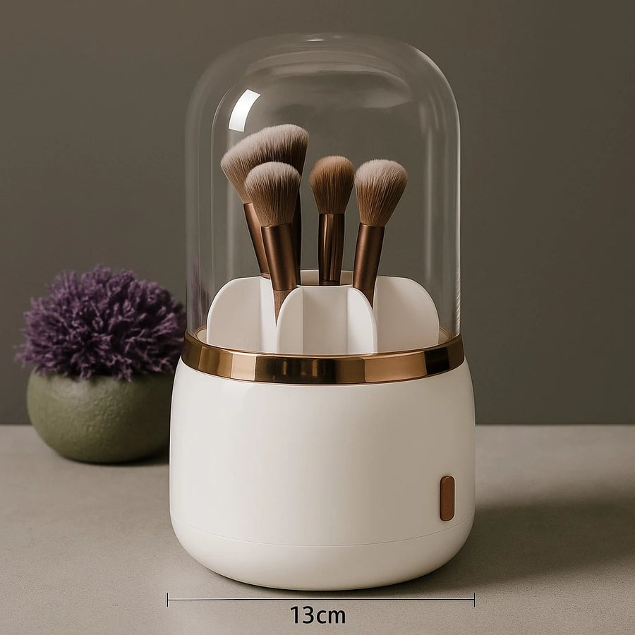 360° Rotary Makeup Brush Organizer
