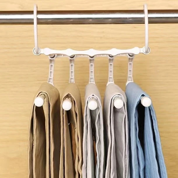 5 Rod Pull Out Pants Hanger Rack