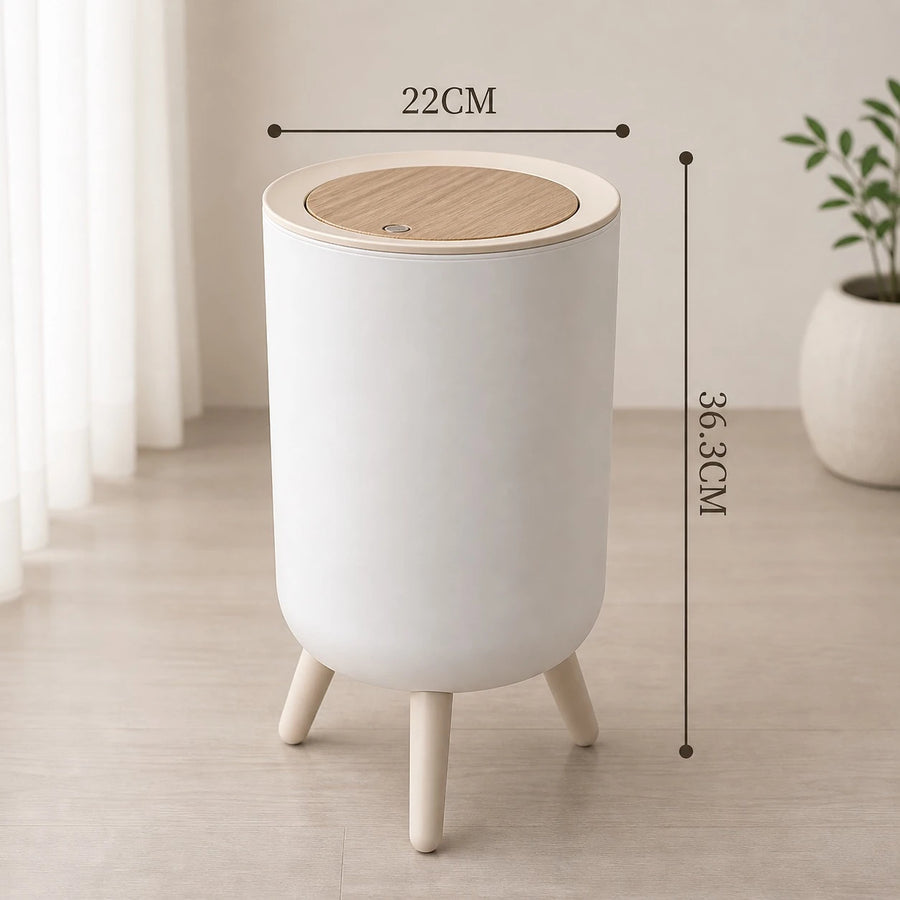 dern Nordic Plastic Storage Bin Trash Can Minimalist Side Table Organizer 22 cm 36.3 cm