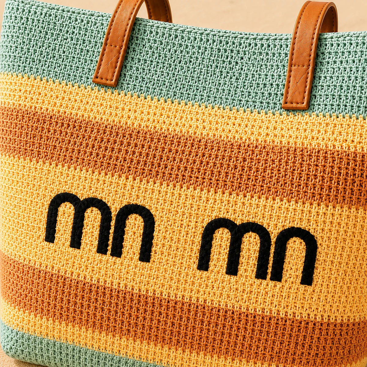 Summer Beach Tote Bag Woven Straw Beach Bag Crochet Shoulder Bag Large Capacity Travel Bag - Image 4