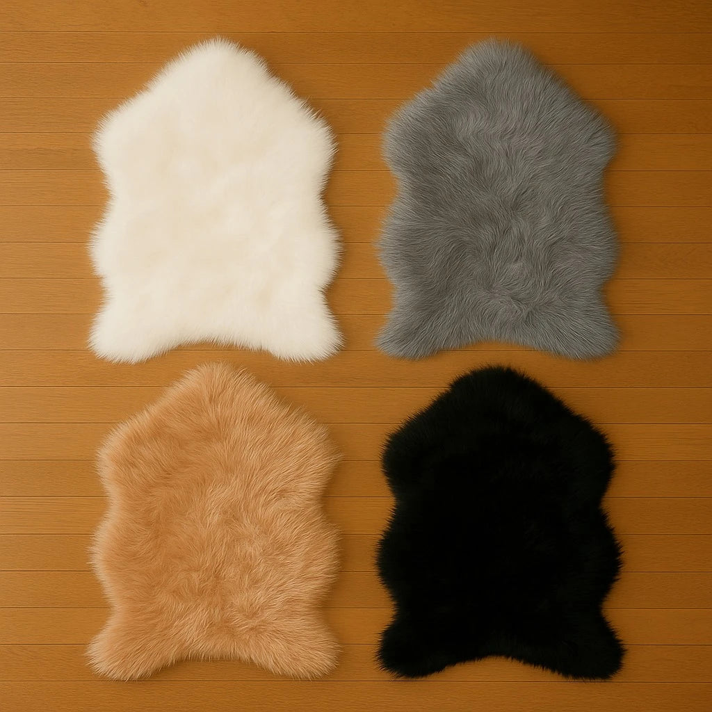 Faux Fur Sheepskin Carpet - Image 12