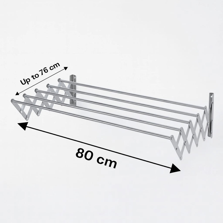 Aluminum Wall Mounted Extendable Drying Rack