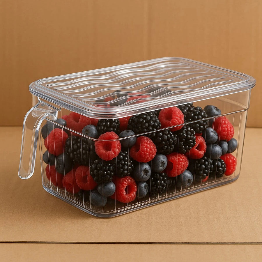 Fridge Organizer Container Refrigerator Storage Container for Food Organization Pantry and Kitchen Use