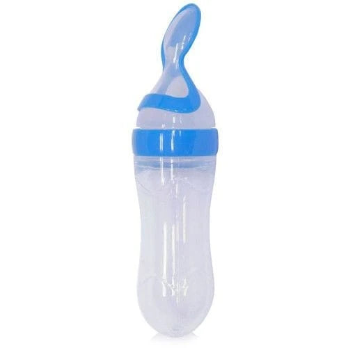 Silicone Feeding Bottle with Spoon