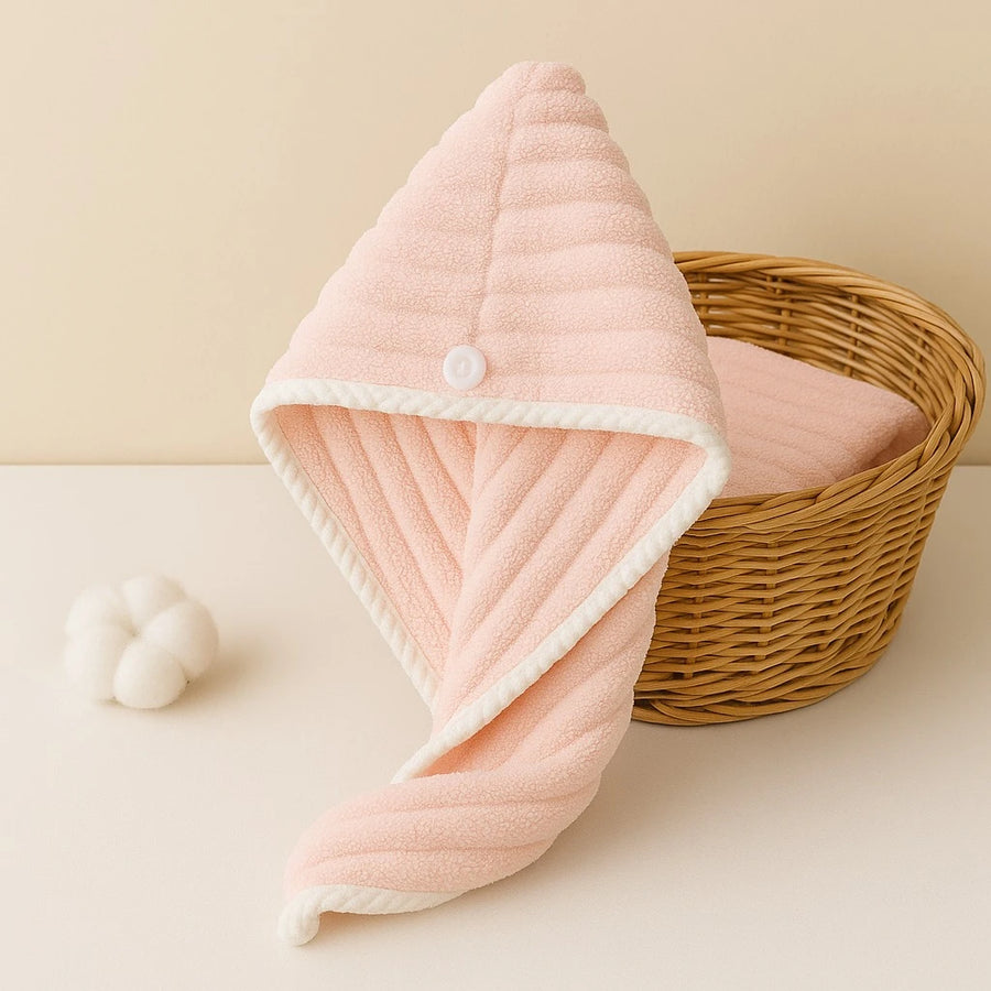 Hooded Microfiber Hair Towel hair styler