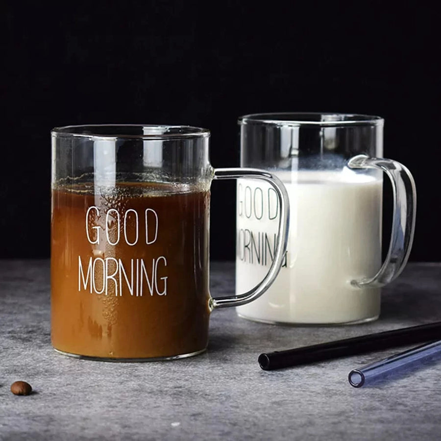 Good Morning Glass Mug