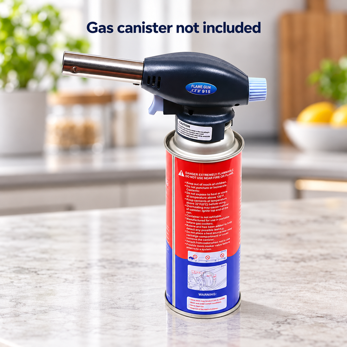 Portable Butane Gas Torch Head with Electronic Ignition