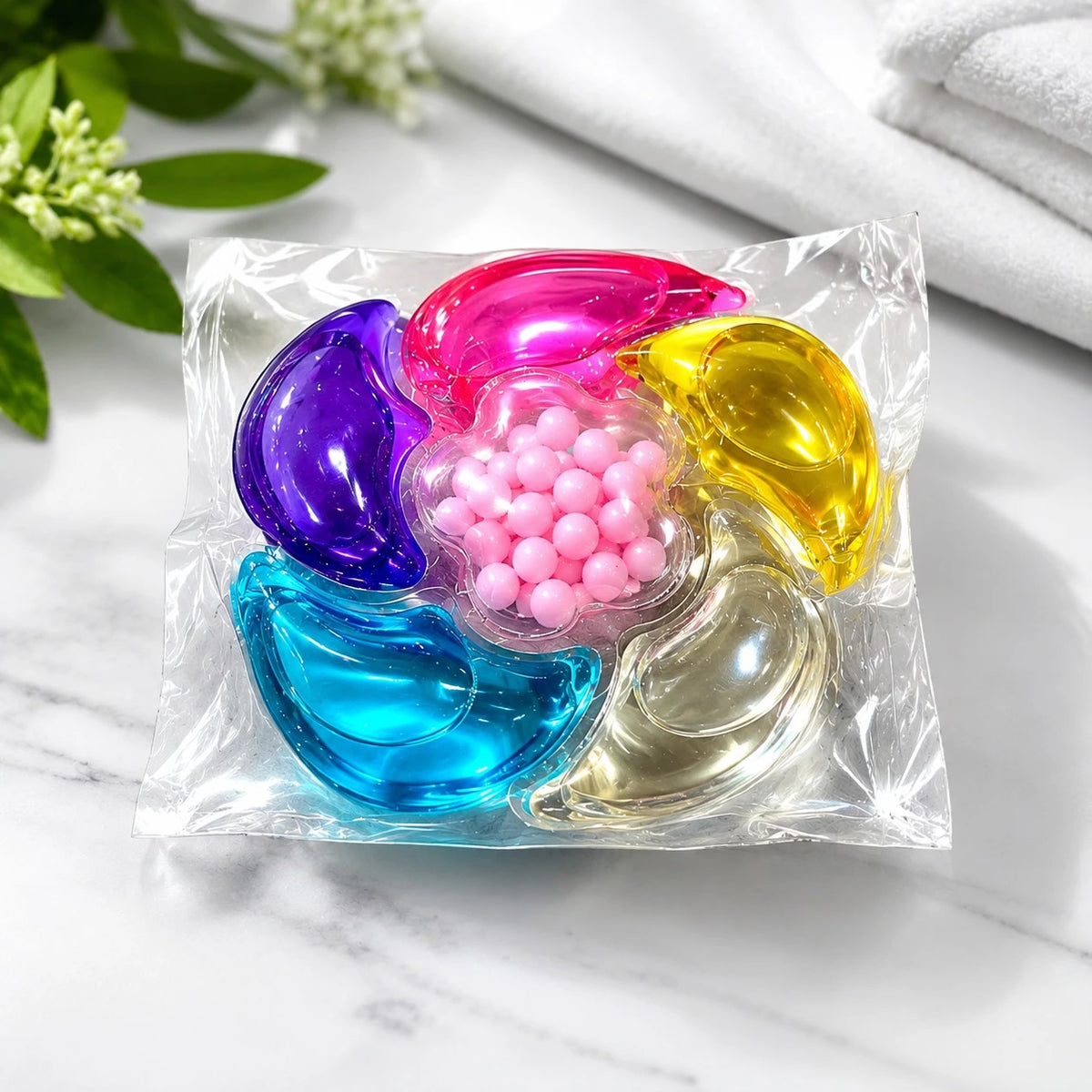6 In 1 Laundry Capsules Cherry Blossom Detergent Pods 15 Capsule Pack Deep Clean Fresh Fragrance