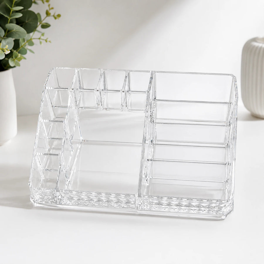 Acrylic Makeup Organizer Cosmetic Storage Holder Desktop Vanity Organizer