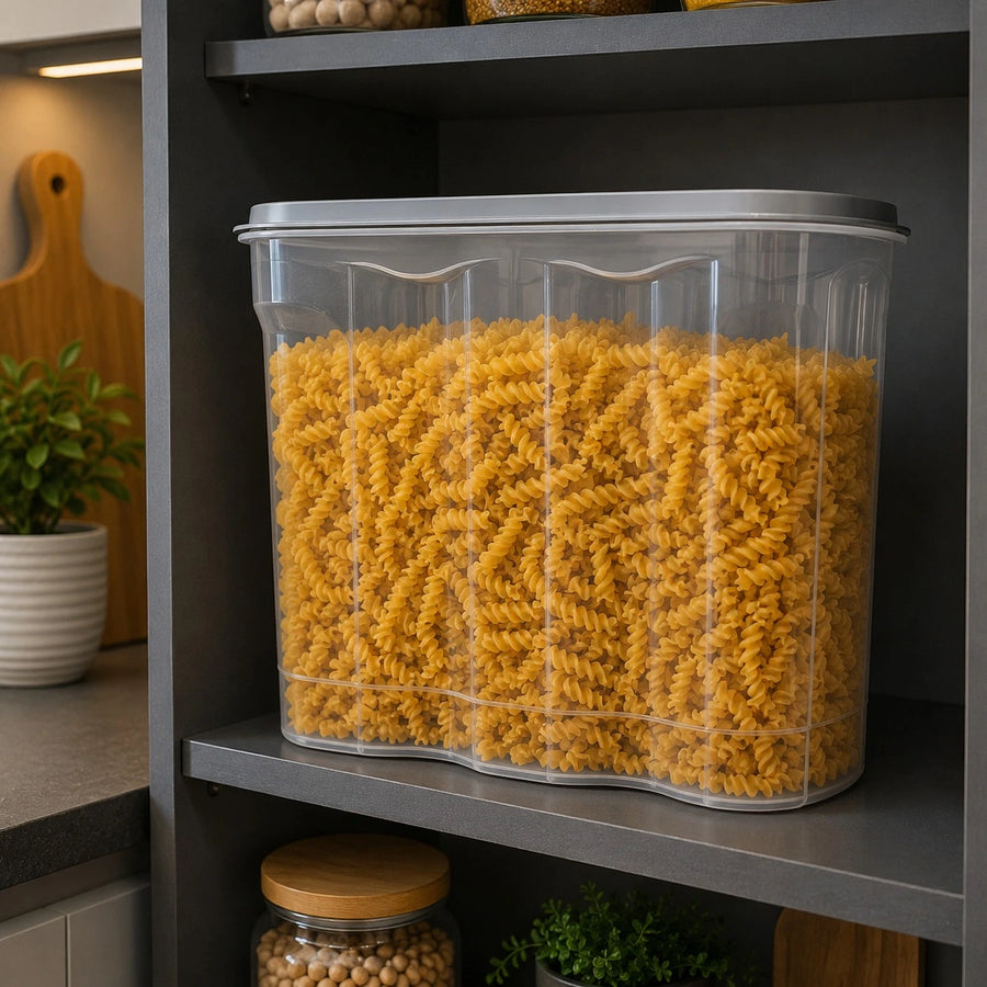5.8L Airtight Food Storage Container Kitchen Pantry Organizer Plastic Storage Box with Lid for Rice Pasta Flour Cereal
