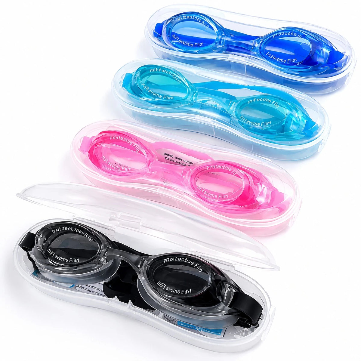 Kids Swimming Goggles Anti Fog UV Protection Adjustable Silicone Swim Goggles