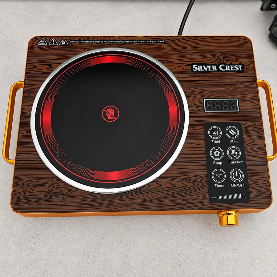 Silver Crest Infrared Ceramic Cooker Electric Hot Plate Touch Control Portable Stove 3500W