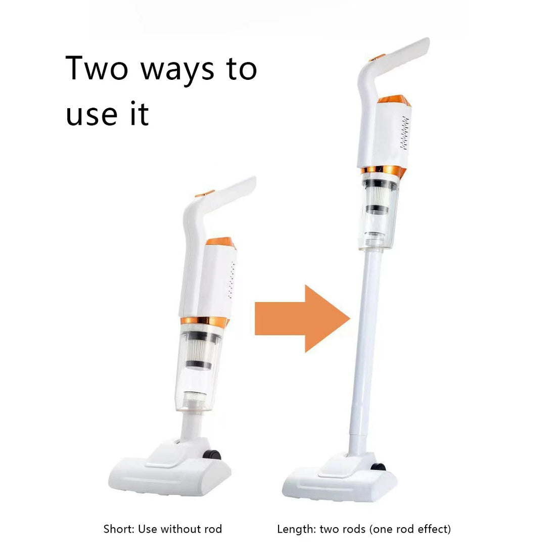 Handheld Cordless Vacuum Cleaner – USB Rechargeable Portable Mini Electric Cleaner for Home & Car