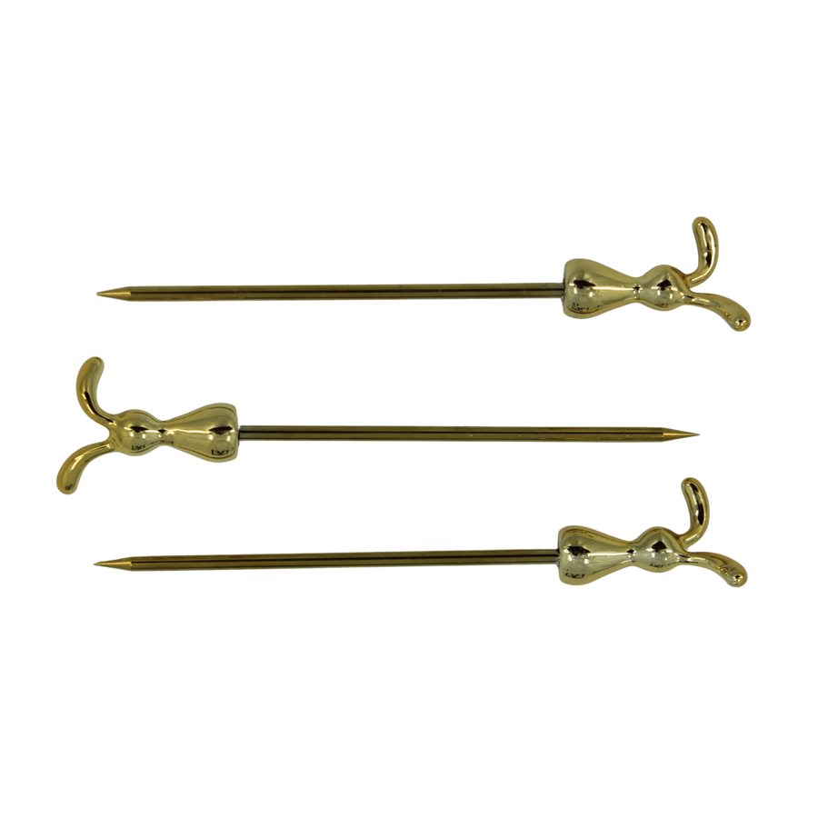 Golden Bunny Fork Set