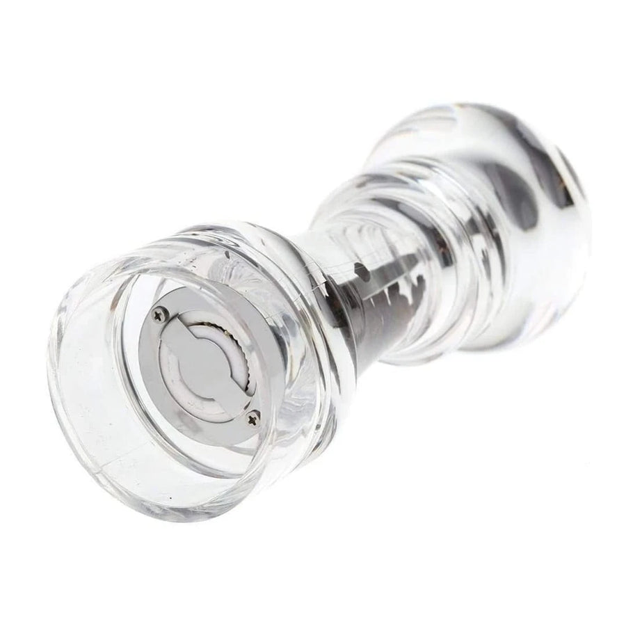 Clear Acrylic Manual Salt and Pepper Grinder for Spices and Everyday Kitchen Seasoning