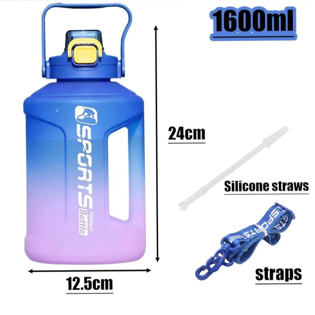 Gradient Sports Water Bottle 1.6L Large Capacity Motivational Water Bottle Fitness Gym Outdoor Drinking Bottle - Image 13