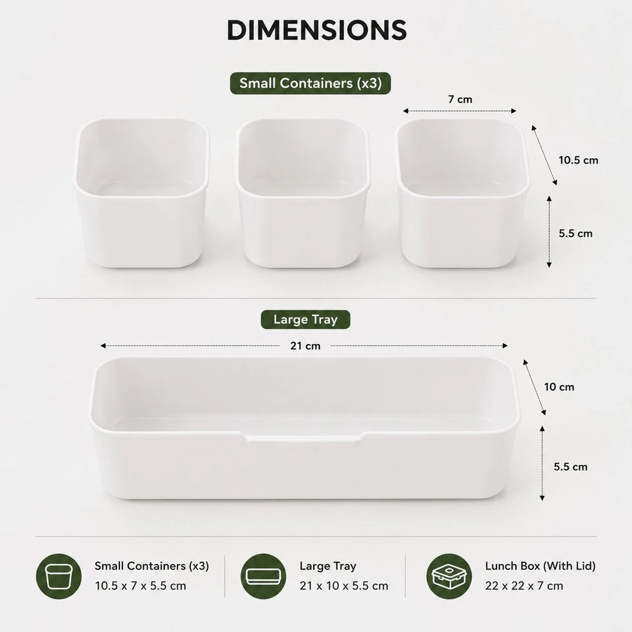 Lunch Box Meal Prep Food Storage Container Bento Box Organizer Portable Food Carrier Compartment Lunch Box Snack Container School Office Picnic Storage Box