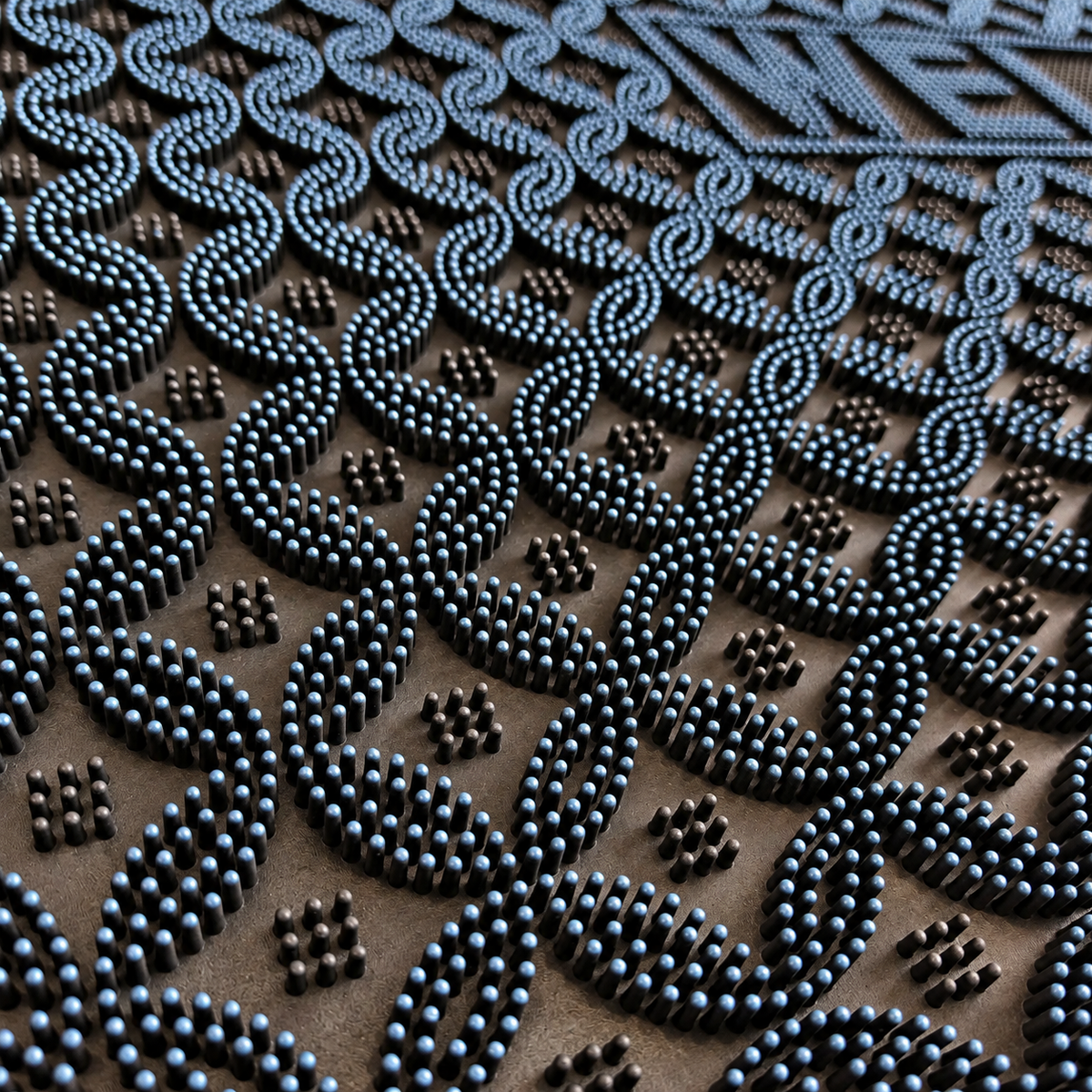 Decorative Dirt Trapping Mat with Raised Surface