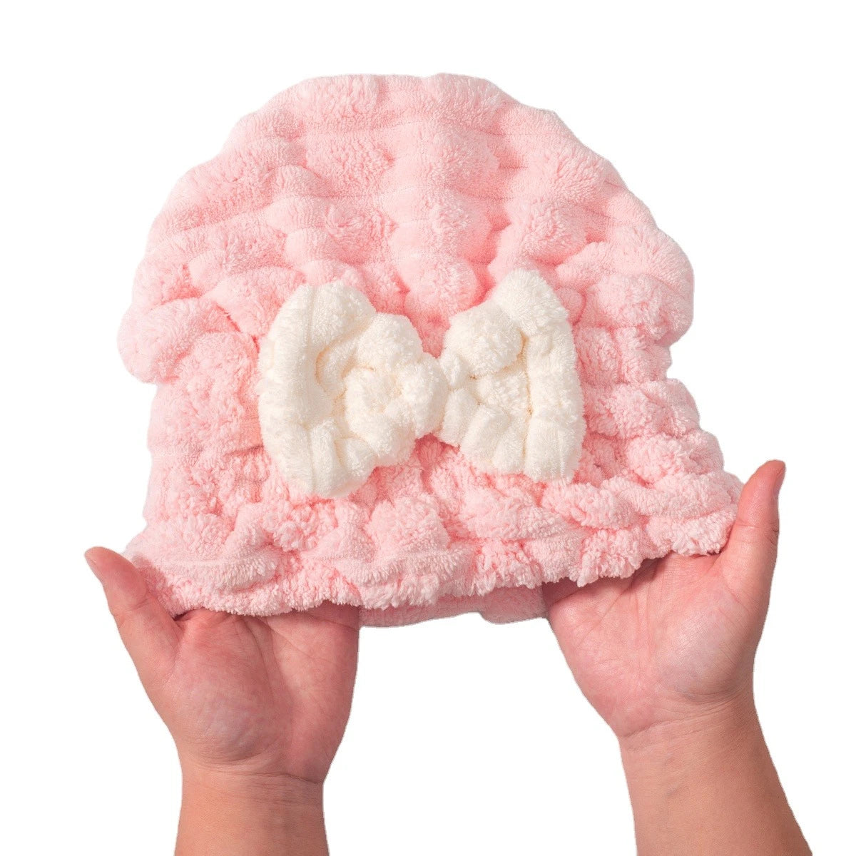 Cotton Dry Hair Travel Cap Soft Absorbent Hair Towel Hat for Adults Shower Bath Spa Home Use hair styler - Image 4