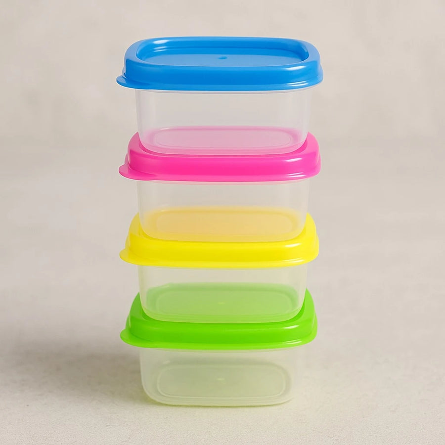 Set of 8 Mini Storage Containers Compact Food Containers for Sauces Snacks Spices and Daily Kitchen Use