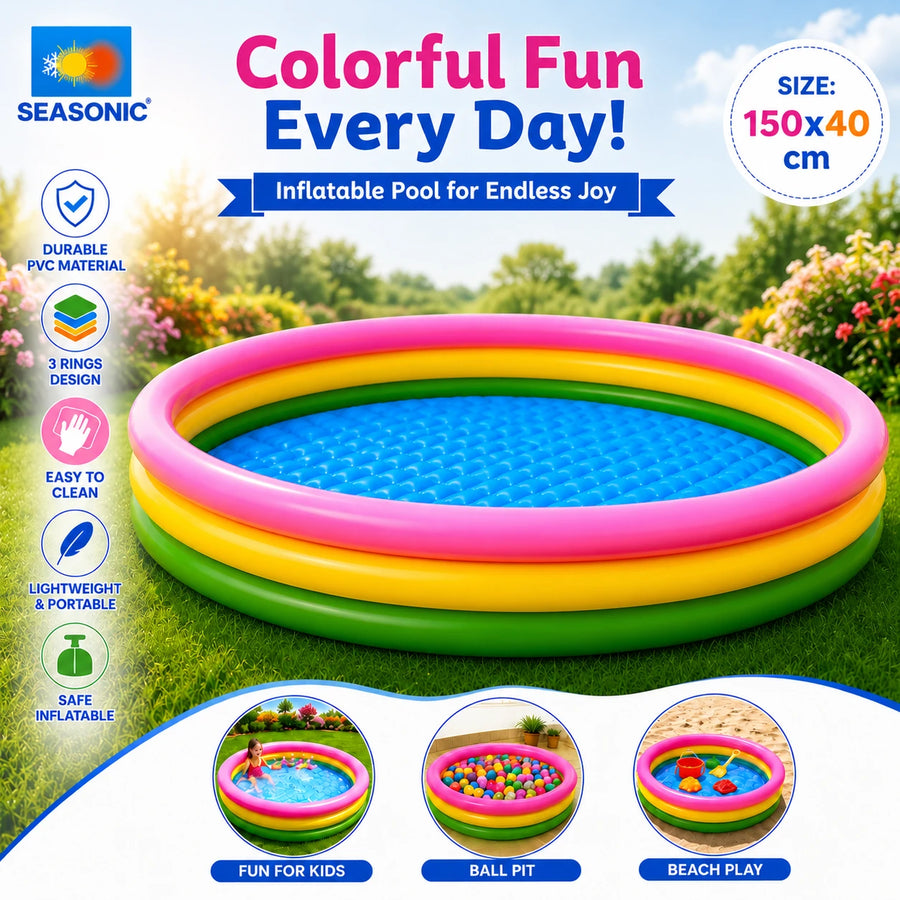 Inflatable Kiddie Pool Family Garden Beach Swimming Pool Children Water Play Pool Big