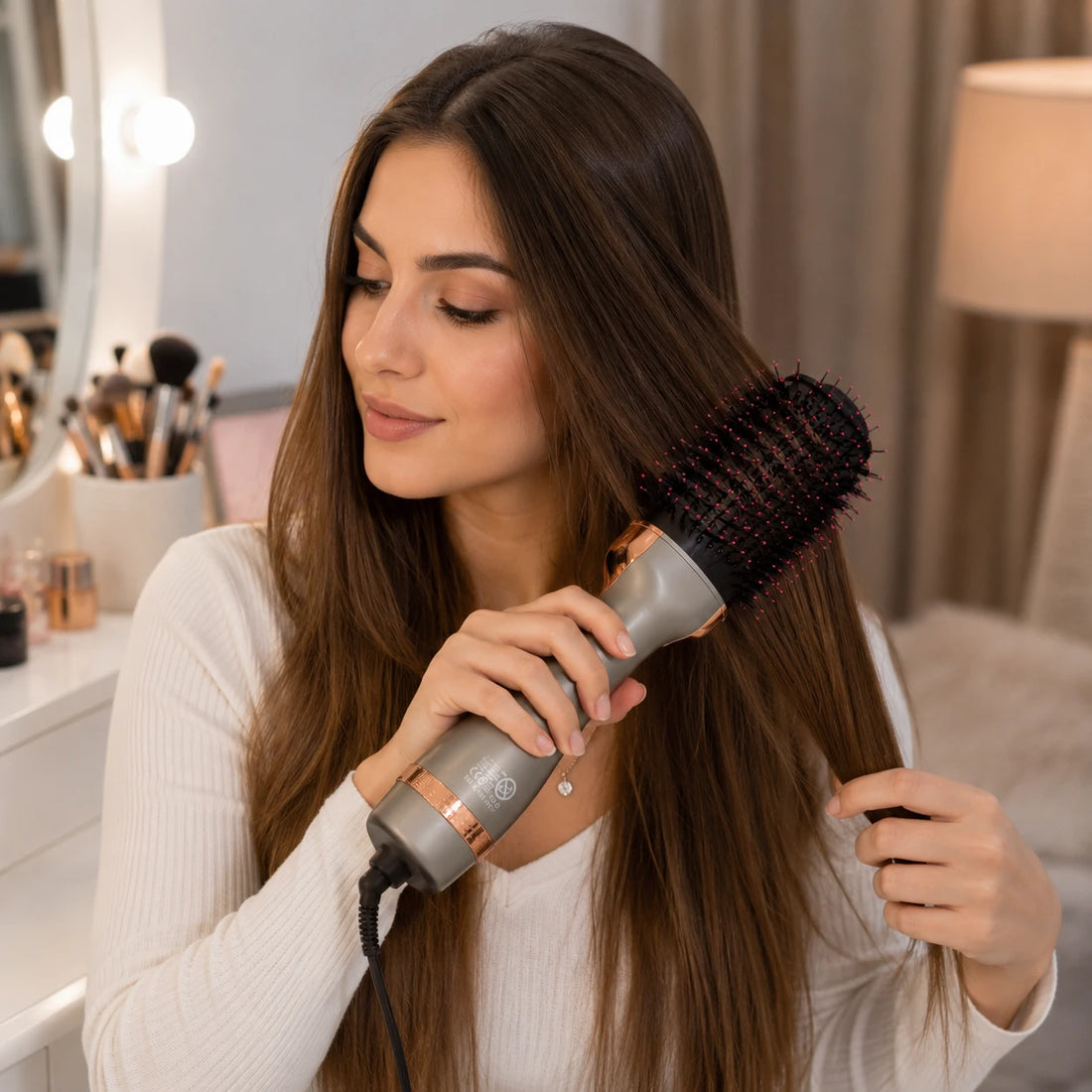 Hot Air Hair Brush Hair Styler & Dryer – One-Step Styling Brush