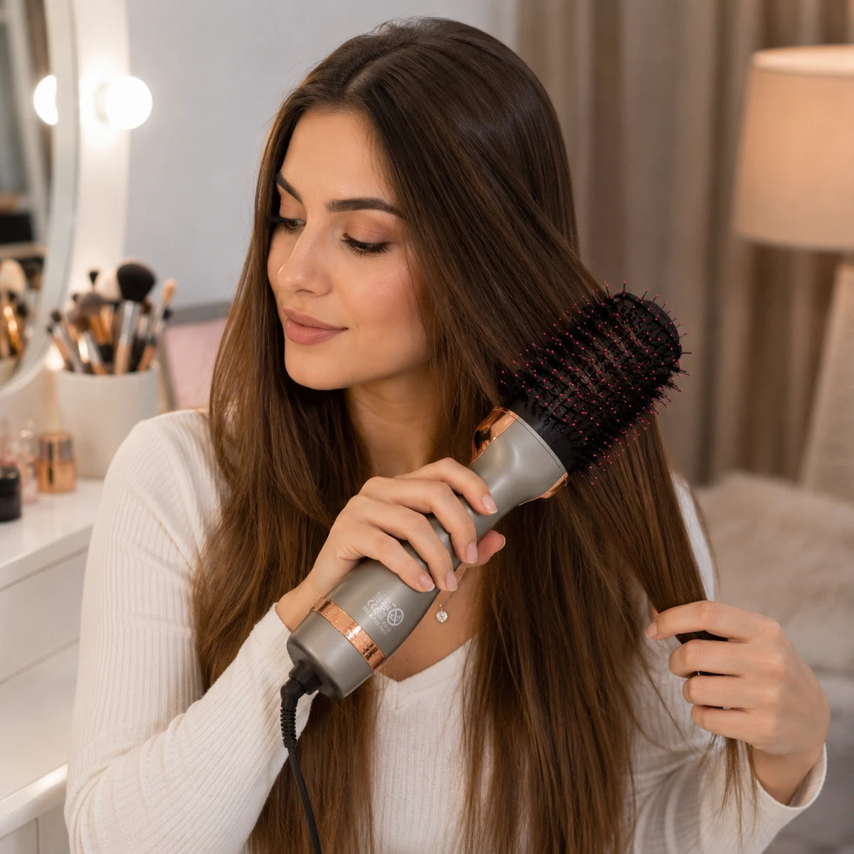 Hot Air Hair Brush Hair Styler & Dryer – One-Step Styling Brush - Image 1