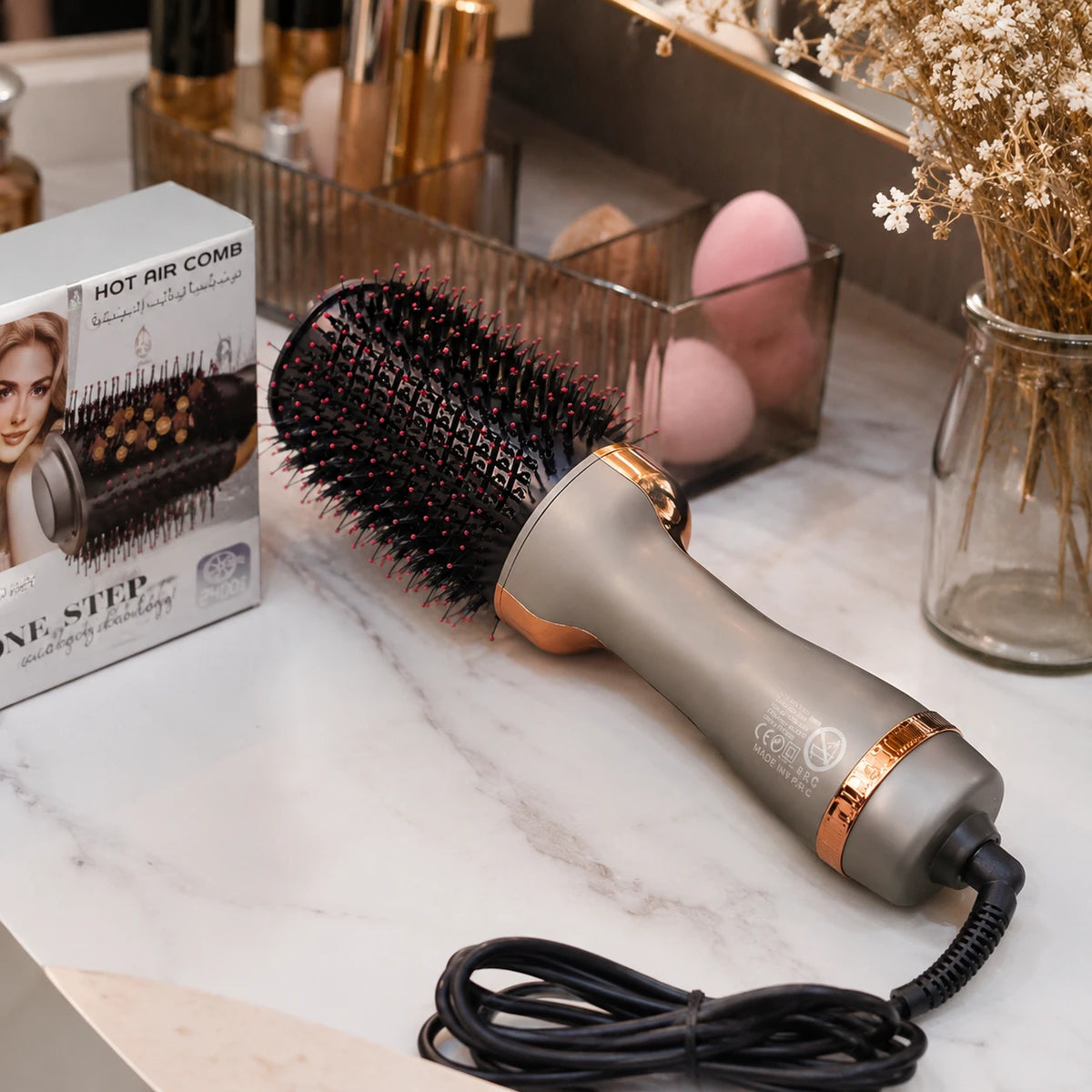 Hot Air Hair Brush Hair Styler & Dryer – One-Step Styling Brush - Image 2