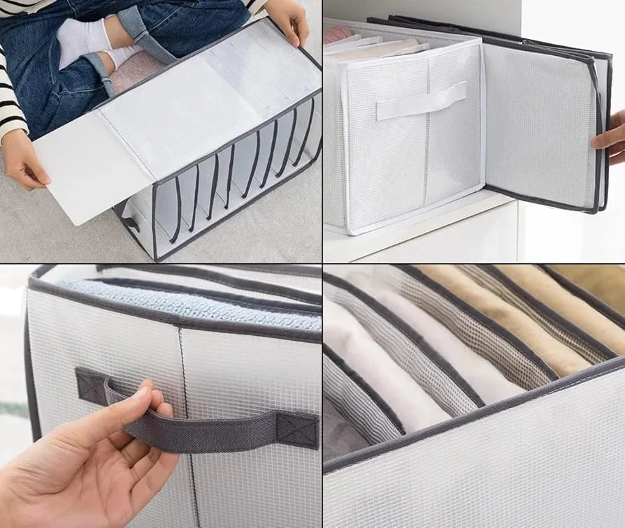 Foldable 7 Grid Storage Box Organizer