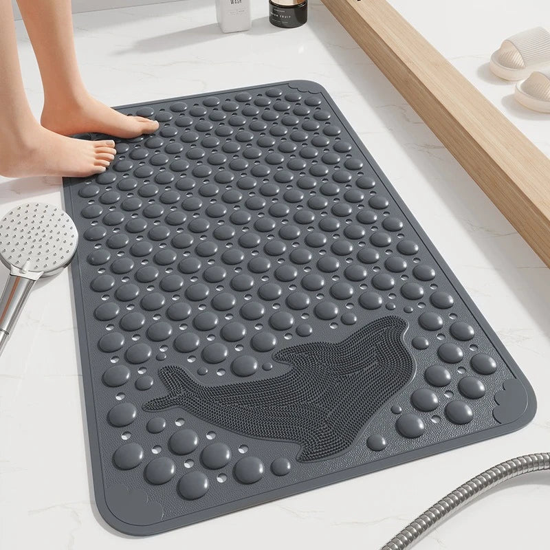 Non-Slip Shower & Bathtub Bath Mat with Suction Cups, Drain Holes & Massage Texture – Bathroom Safety Mat (70 × 34 cm) - Image 10