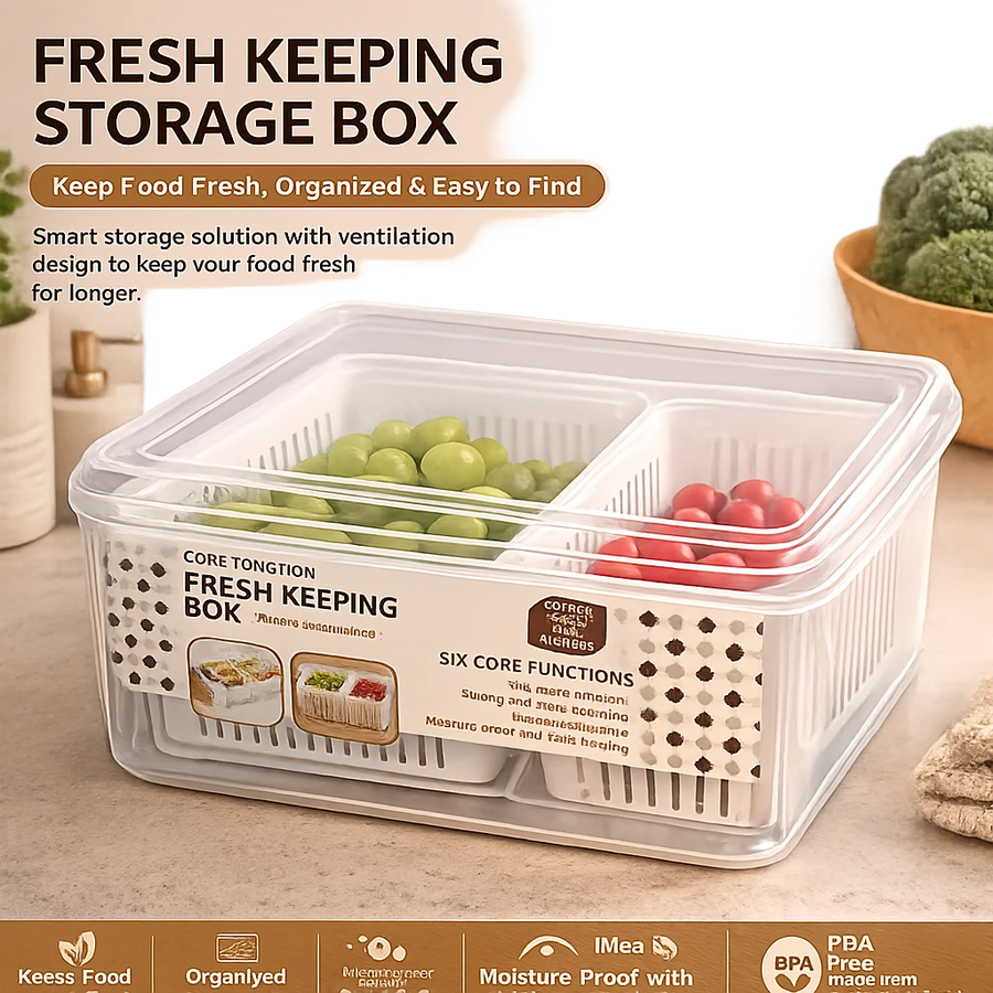 Fresh Keeping Storage Box Refrigerator Organizer Food Storage Container