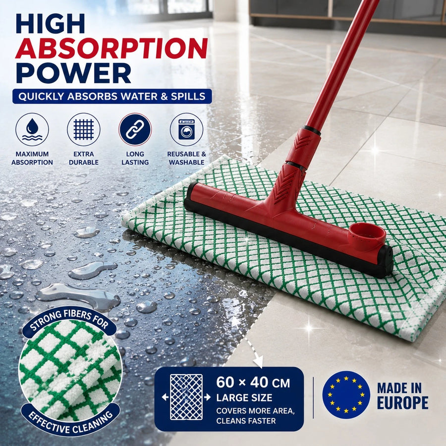 BRITEX Forza Floor Cloth Highly Absorbent Floor Cleaning Cloth Reusable Mop Cloth Heavy Duty Floor Wiping Cloth Water Absorbing Cleaning Pad