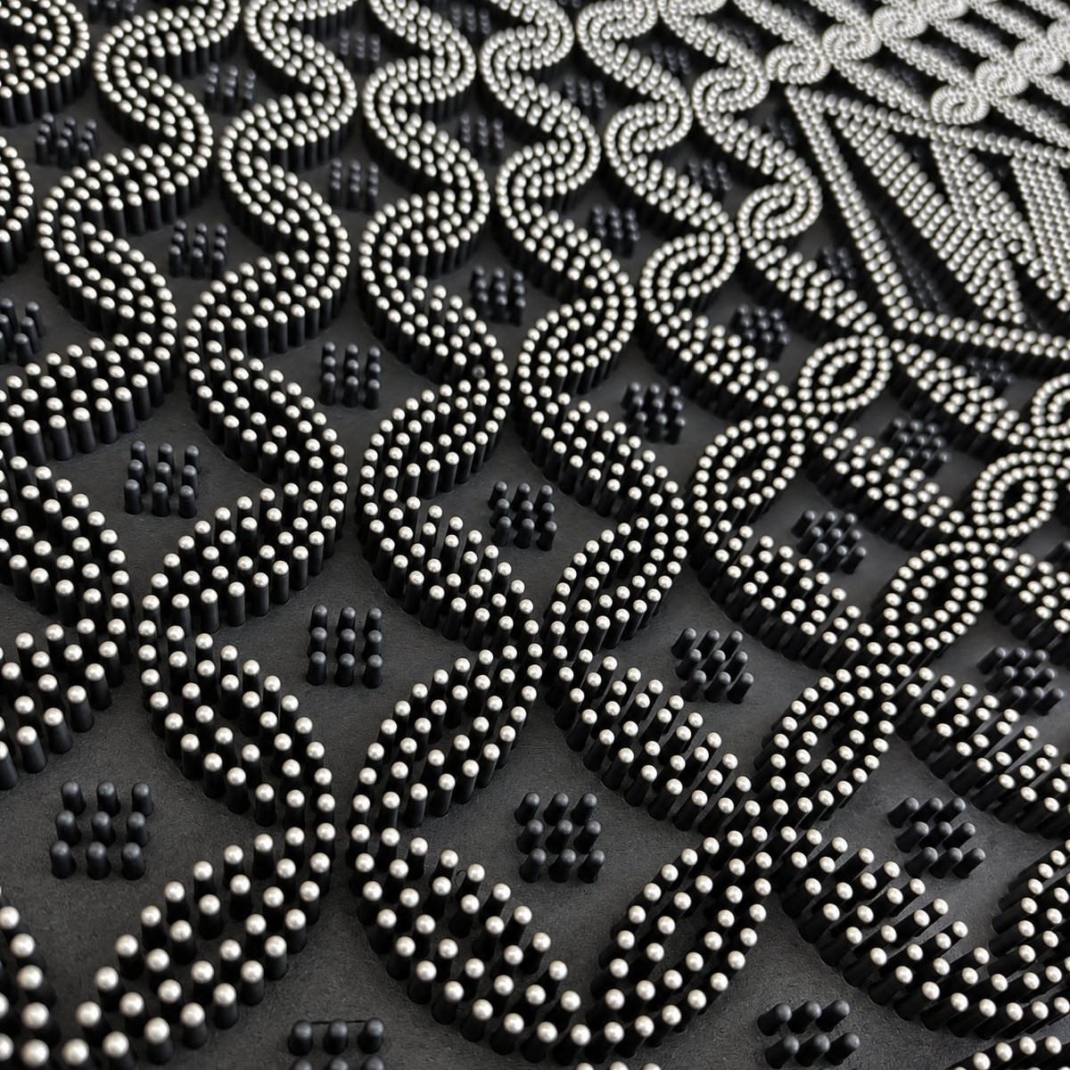 Decorative Dirt Trapping Mat with Raised Surface