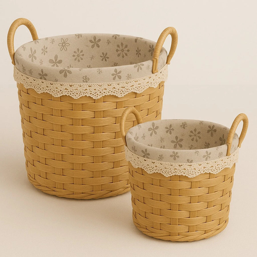 3 Piece Woven Laundry Basket Set