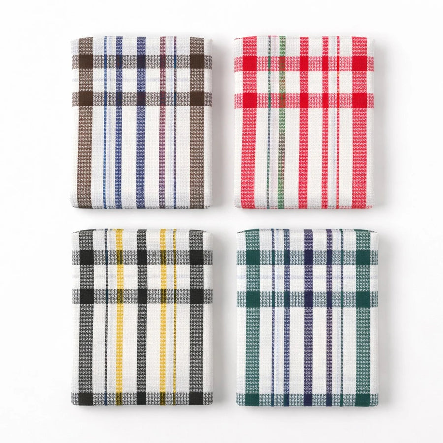 Kitchen Towel Woven Dish Towel Absorbent Striped Checkered Tea Towel 67 x 40 cm