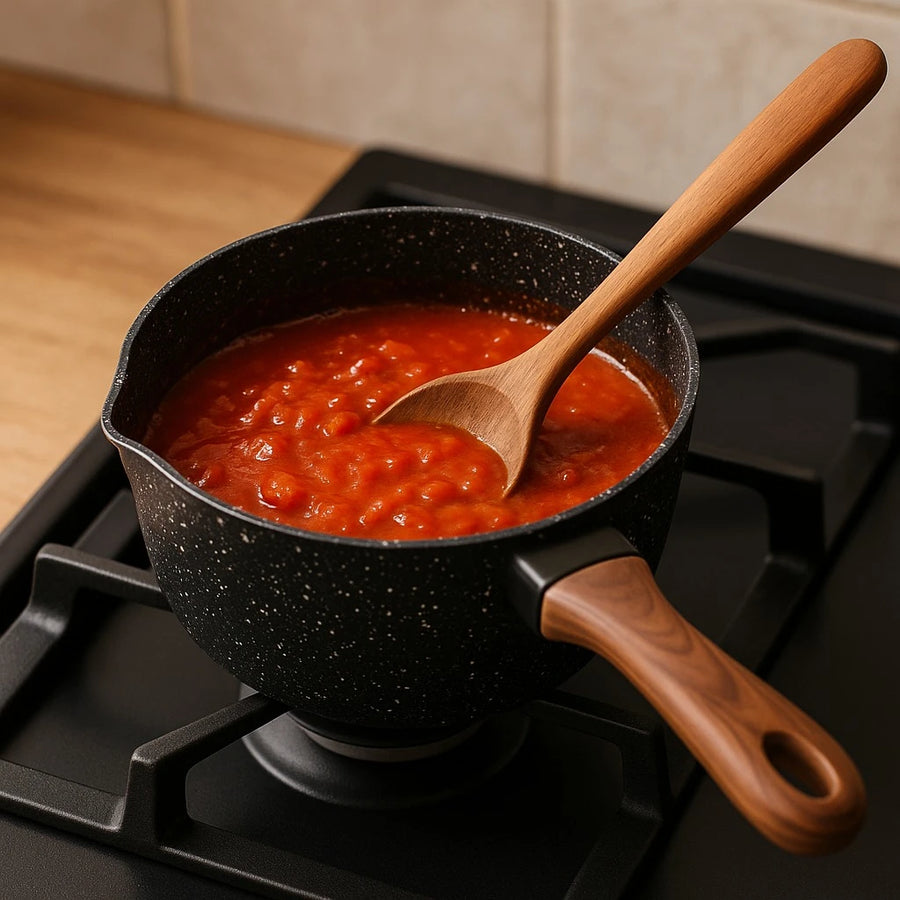 Non Stick Saucepan 16cm Cooking Pot for Sauce Soup Milk Kitchen Cookware