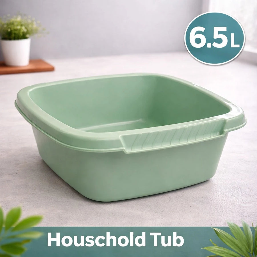 Migros Swiss Made Plastic Multi Purpose Tub 6.5 Liter Storage Washing Container Kitchen Cleaning Organizer
