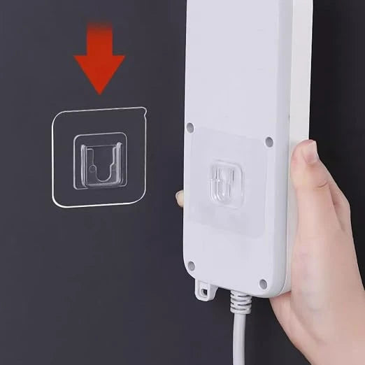 Transparent Self Adhesive Wall Hook Heavy Duty Waterproof Wall Hook 6 × 6 cm