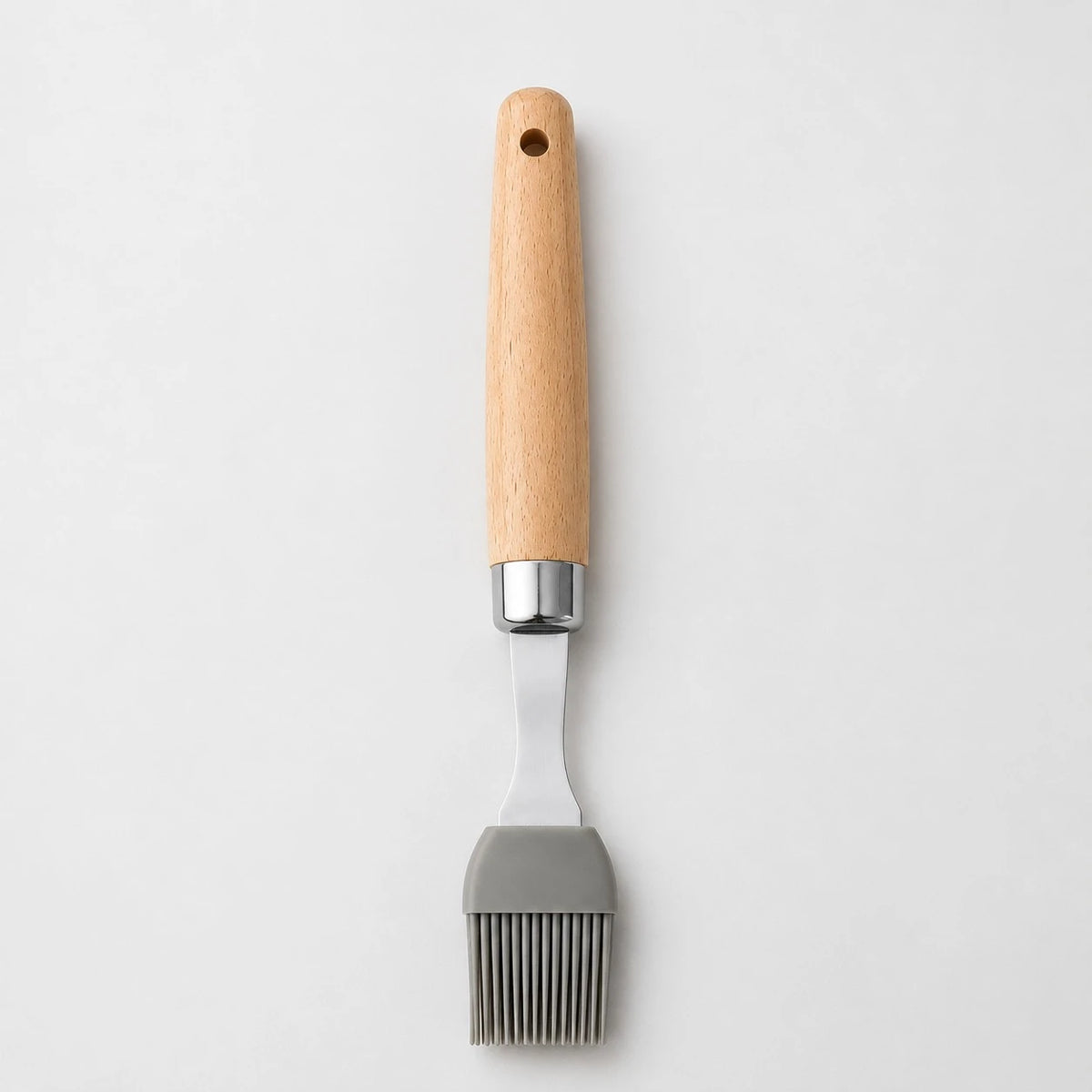 Adawat Silicone Basting Brush Stainless Steel And Wooden Handle Kitchen Cooking Baking Oil Brush - Image 4