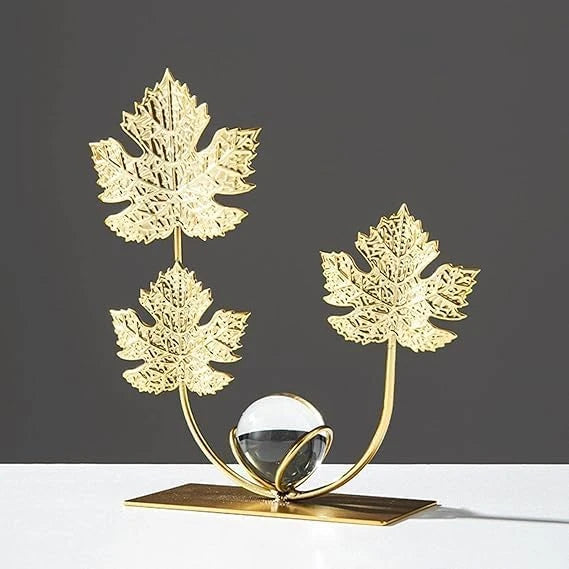 Gold Maple Leaf Sculpture