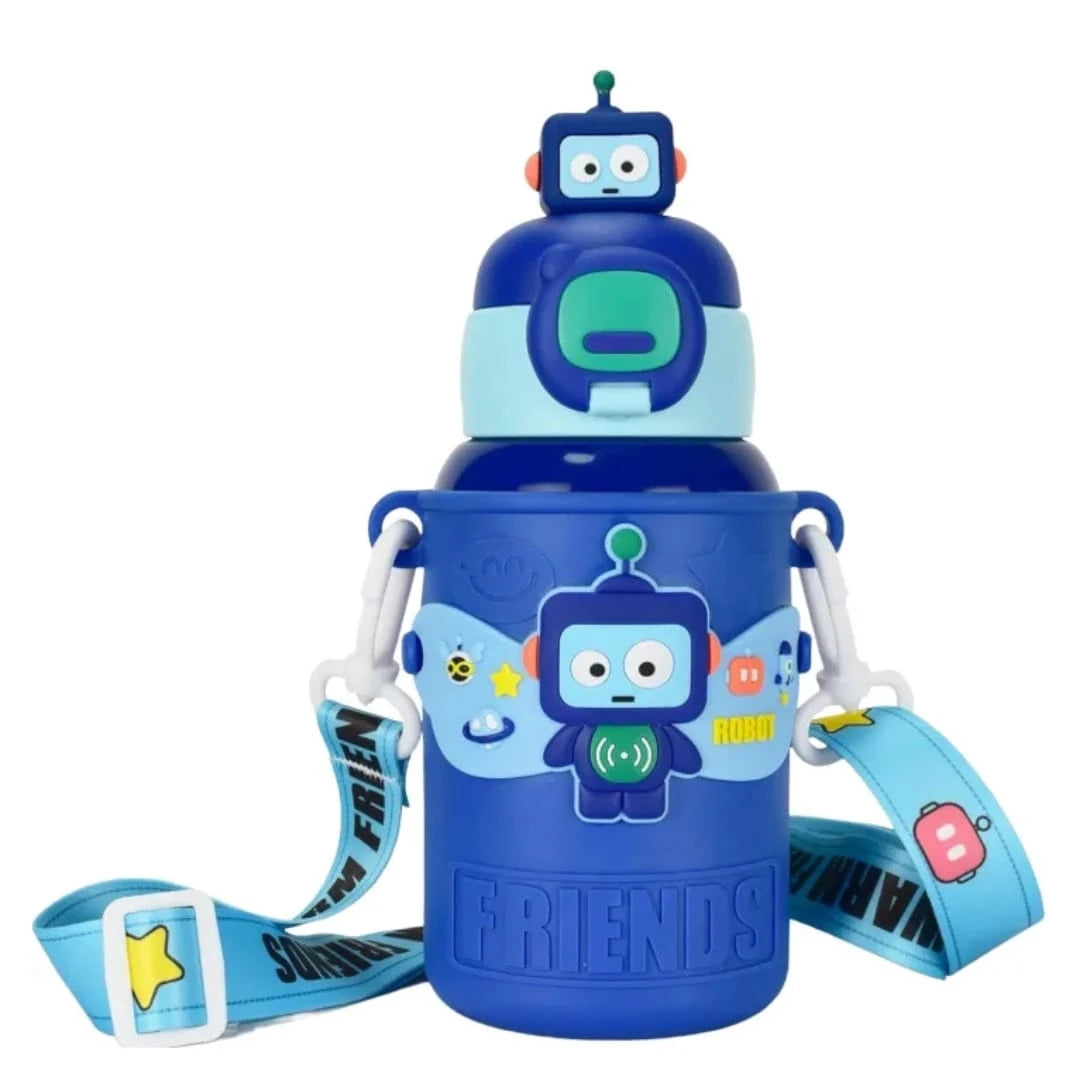 Kids Cartoon Straw Bottle - Image 3