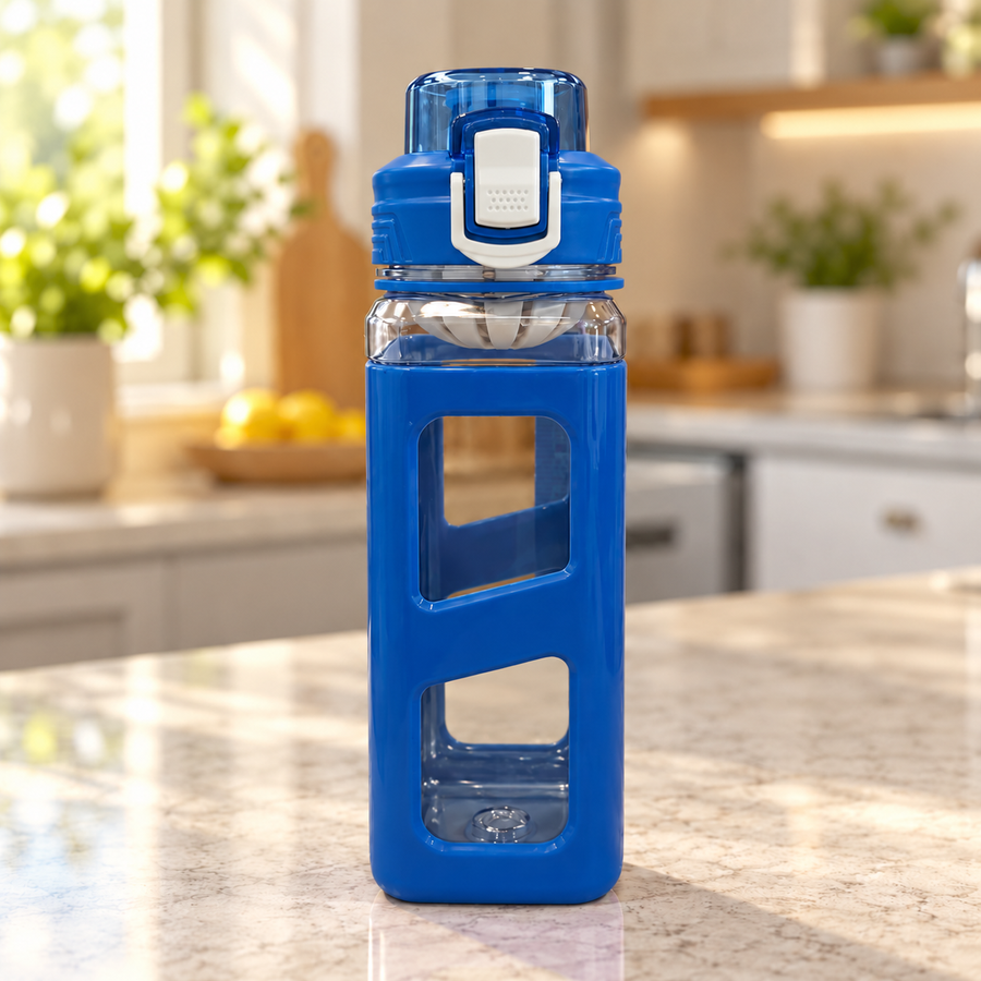 Portable Everyday Drinking Bottle with Built In Strainer 800 mL