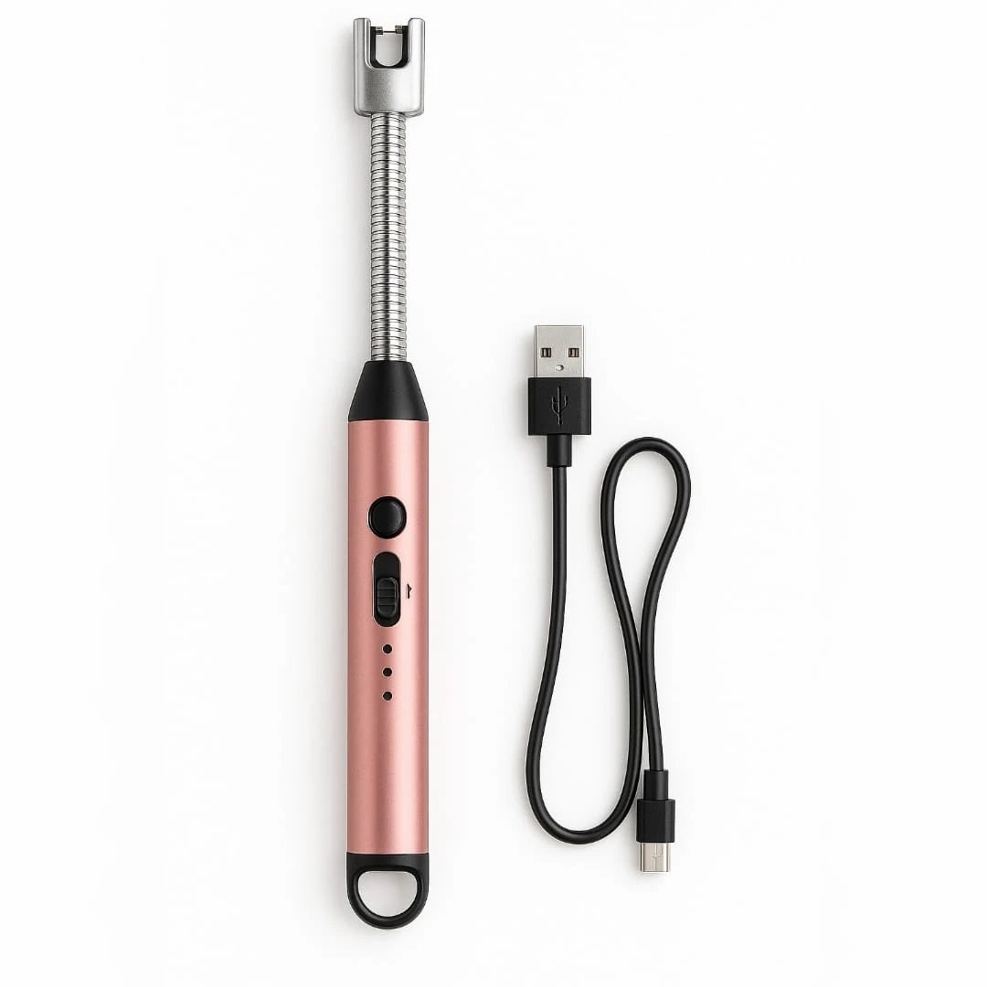 USB Rechargeable Electric ARC Lighter with Flexible Neck | Windproof Plasma Candle BBQ Fireplace Lighter - Image 4
