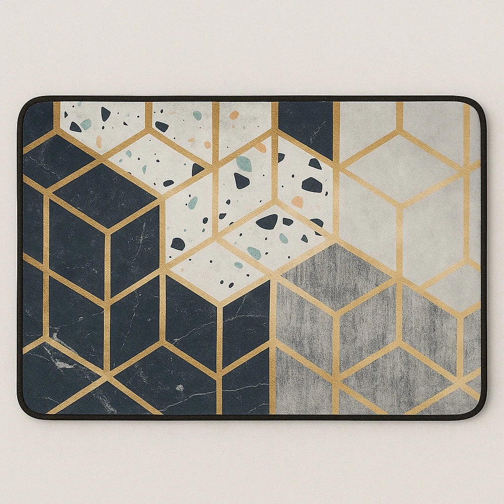 3 Piece Modern Bath Mat Set - Image 5