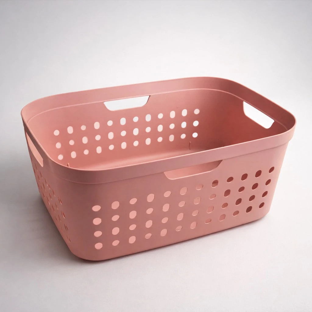 Rotho Laundry Basket Plastic Storage Basket Organizer Clothes Hamper Multi Purpose Swiss Made 39 Liters