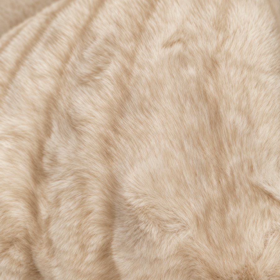 Faux Fur Decorative Cushion with Zipper