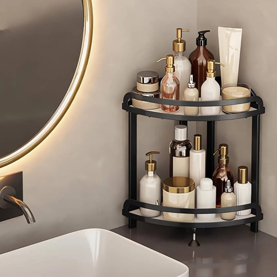 2 Tier Corner Bathroom Shelf